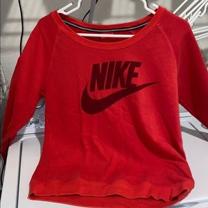 Never Worn Red Nike Sweatshirt